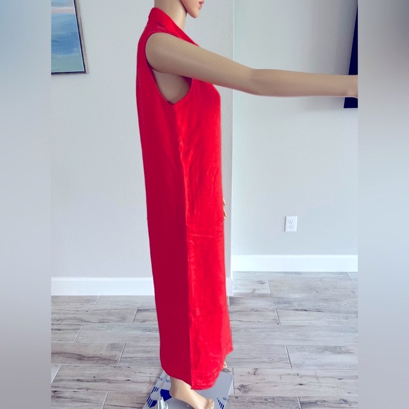 •Talbots• LINEN MAXI CORAL - Picture 6 of 7